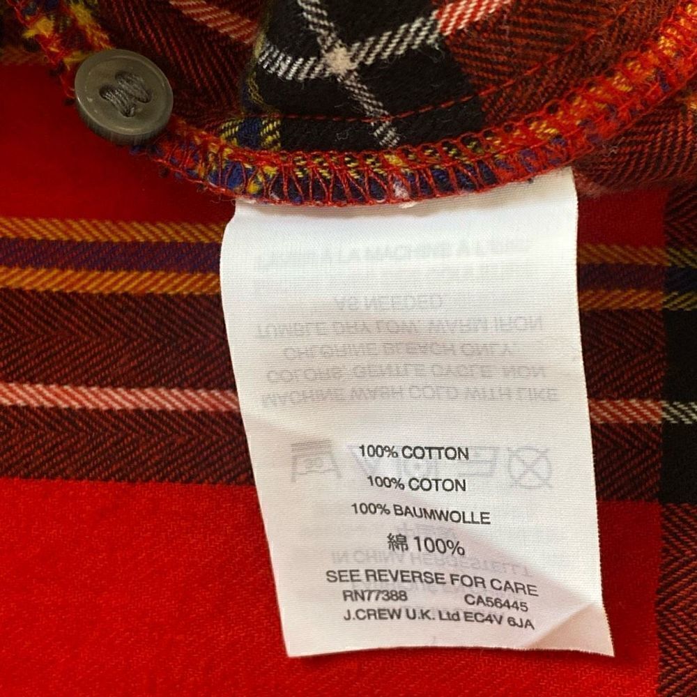 J.crew plaid flannel ruffle top - Picture 6 of 14